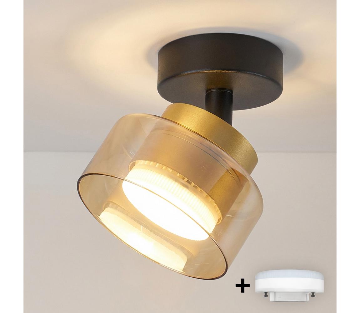 Brilagi - LED Bodové svietidlo AURA LUX 1xGX53/30W/230V pr. 13 cm čierna/zlatá WO-OEM-CF-03-GLD