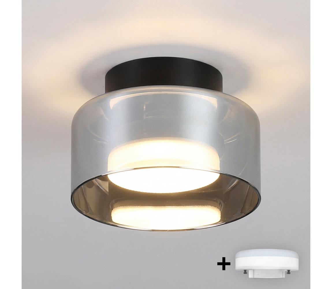 Brilagi - LED Bodové svietidlo AURA LUX 1xGX53/30W/230V priemer 13 cm čierna/dymová WO-OEM-CF-01-BK