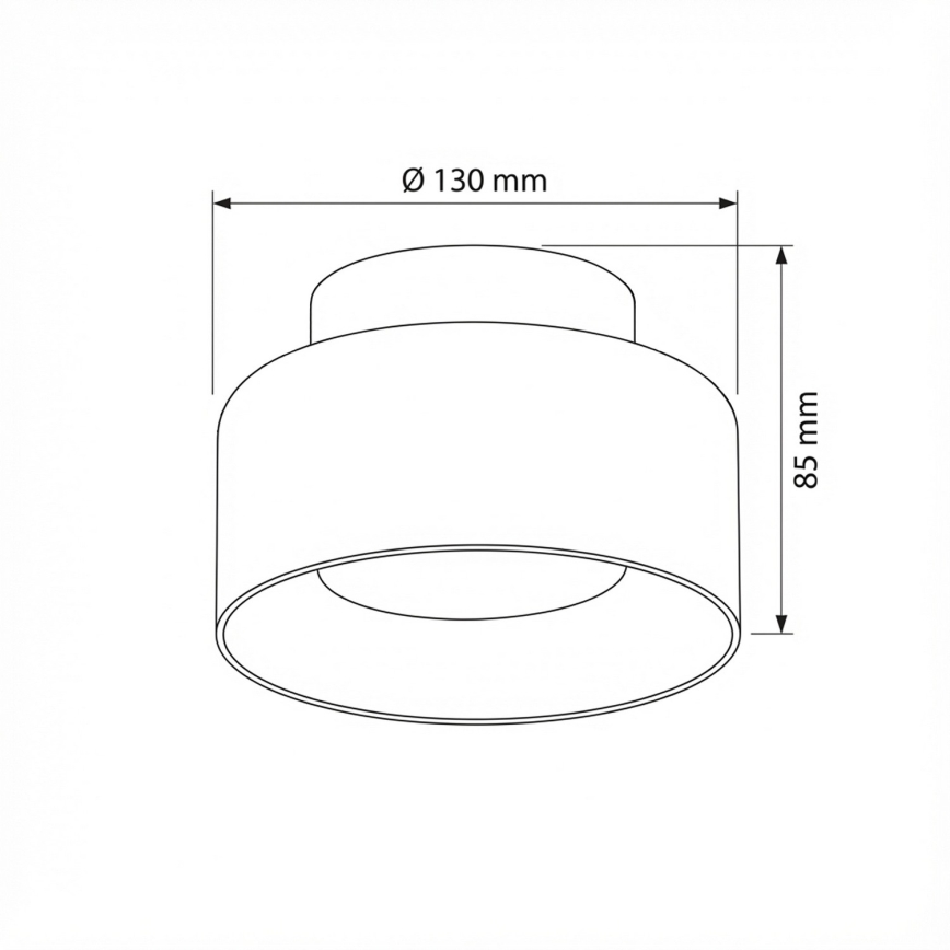 Brilagi - LED Bodové svietidlo AURA LUX 1xGX53/30W/230V priemer 13 cm čierna/dymová
