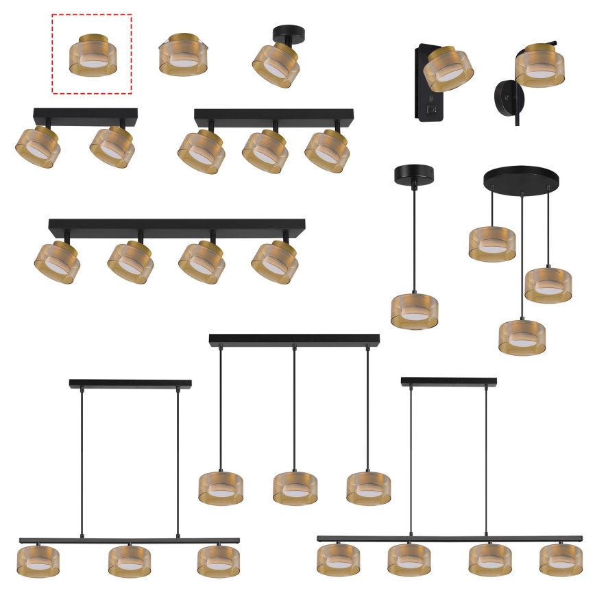 Brilagi - LED Bodové svietidlo AURA LUX 1xGX53/30W/230V priemer 13 cm zlaté