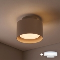 BRILAGI - LED bodové svietidlo BACKLIT 1xGX53/15W/230V + LED/3W pr. 10 cm béžové