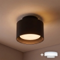BRILAGI - LED Bodové svietidlo BACKLIT 1xGX53/15W/230V + LED/3W pr. 10 cm čierna