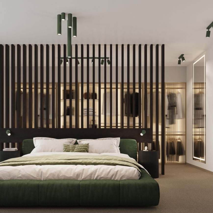 Brilagi - LED bodové svietidlo CRESTO 1x GU10/10W/230V, 10 cm, zelené