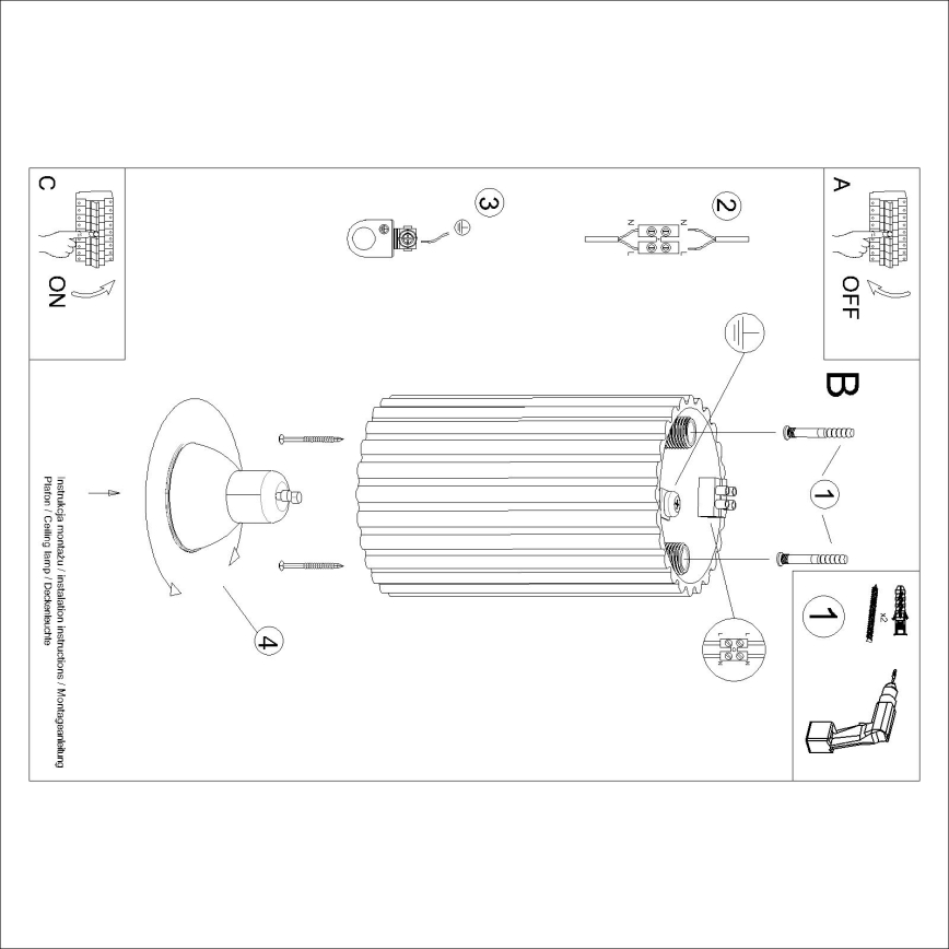 BRILAGI - LED bodové svietidlo CRESTO 1xGU10/10W/230V 10 cm oranžové