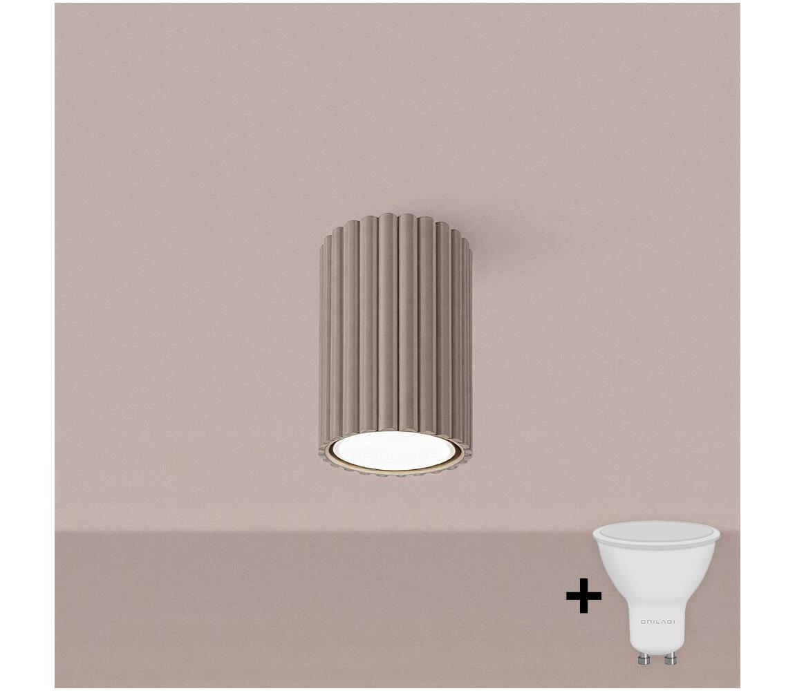 Brilagi - LED bodové svietidlo CRESTO 1xGU10/10W/230V 10 cm taupe BR.1758