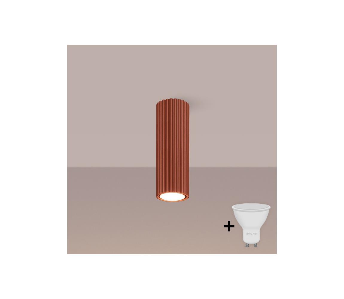 Brilagi - LED bodové svietidlo CRESTO 1xGU10/10W/230V 20 cm červené BR.1626