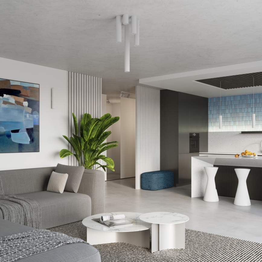 Brilagi - LED bodové svietidlo CRESTO 1xGU10/10W/230V 30 cm biele