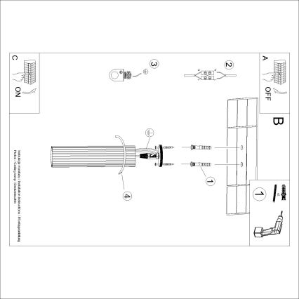 Brilagi - LED bodové svietidlo CRESTO 1xGU10/10W/230V 30 cm biele