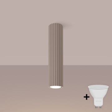 Brilagi - LED bodové svietidlo CRESTO 1xGU10/10W/230V 30 cm taupe