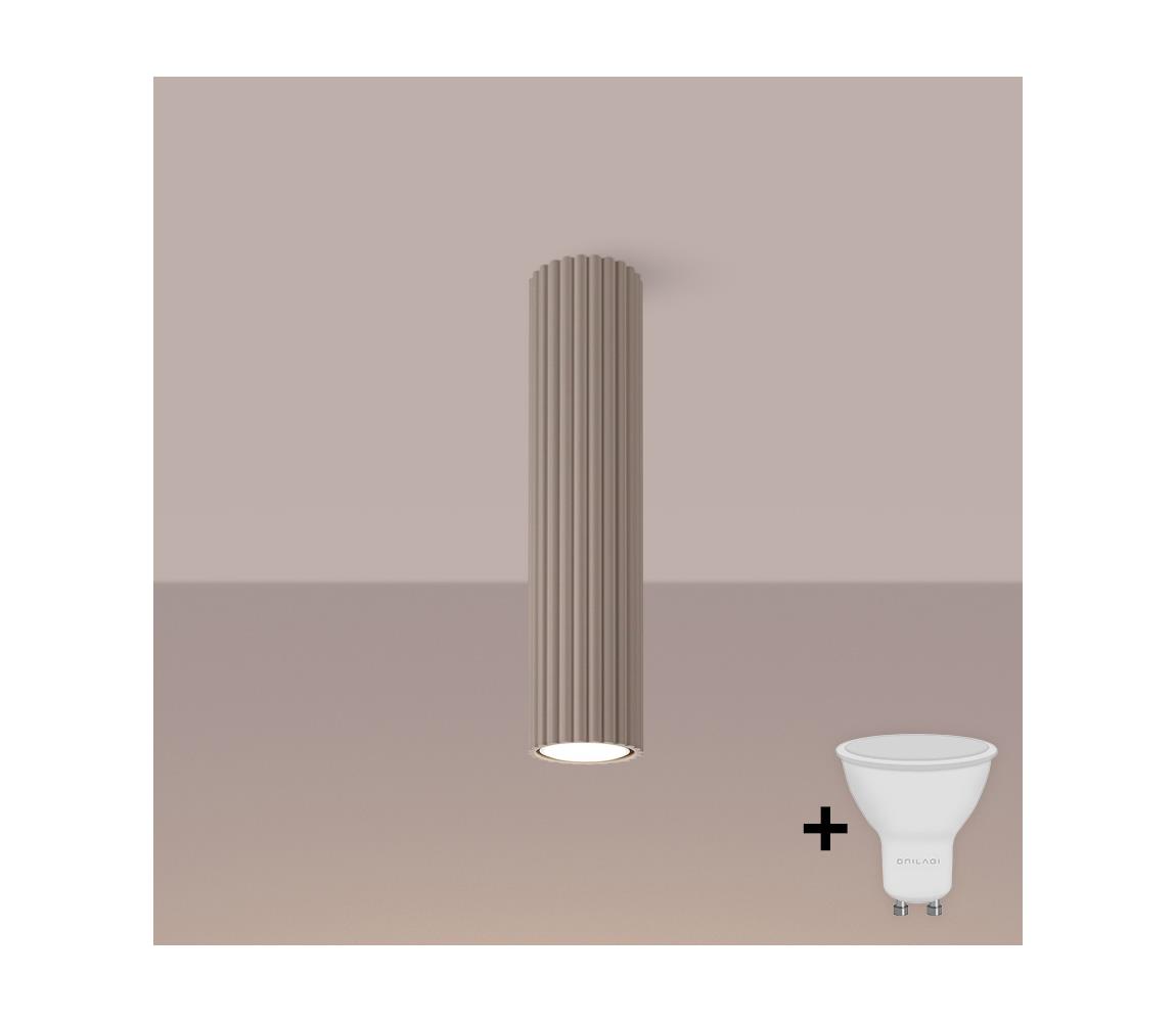 Brilagi - LED bodové svietidlo CRESTO 1xGU10/10W/230V 30 cm taupe BR.1778