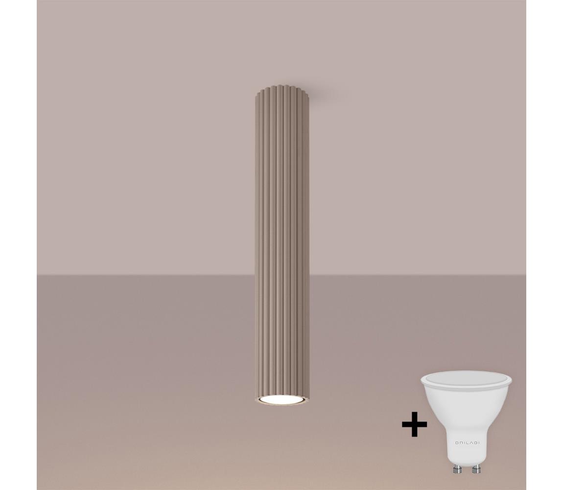 Brilagi - LED bodové svietidlo CRESTO 1xGU10/10W/230V 40 cm taupe BR.1772