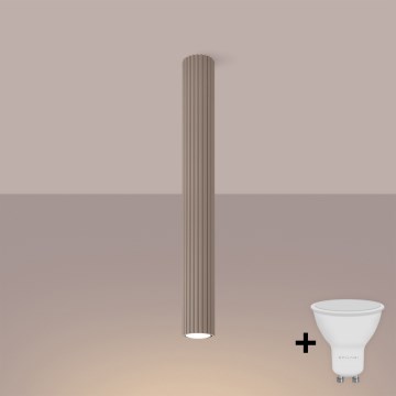 Brilagi - LED bodové svietidlo CRESTO 1xGU10/10W/230V 60 cm taupe