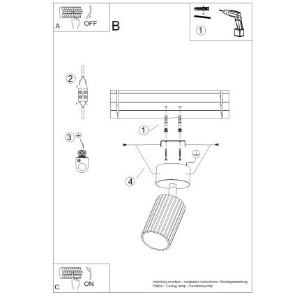 Brilagi - LED bodové svietidlo CRESTO 1xGU10/10W/230V krémové