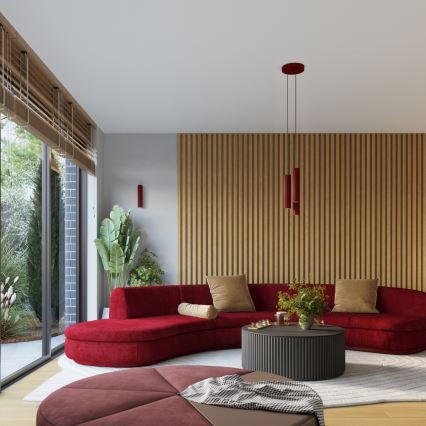 Brilagi - LED bodové svietidlo CRESTO 2xGU10/10W/230V burgundové