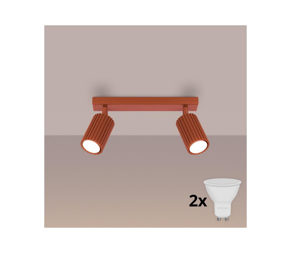 Brilagi - LED Bodové svietidlo CRESTO 2xGU10/10W/230V červené BR.1637