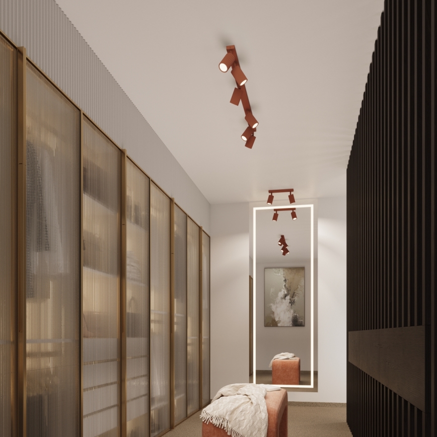 Brilagi - LED Bodové svietidlo CRESTO 2xGU10/10W/230V červené