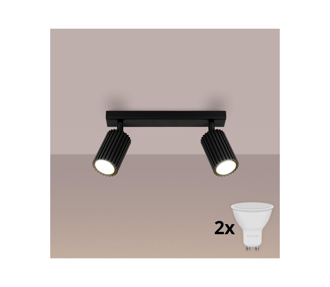 Brilagi - LED bodové svietidlo CRESTO 2xGU10/10W/230V čierne BR.1580