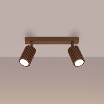 Brilagi - LED bodové svietidlo CRESTO 2xGU10/10W/230V hnedé