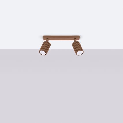 Brilagi - LED bodové svietidlo CRESTO 2xGU10/10W/230V hnedé