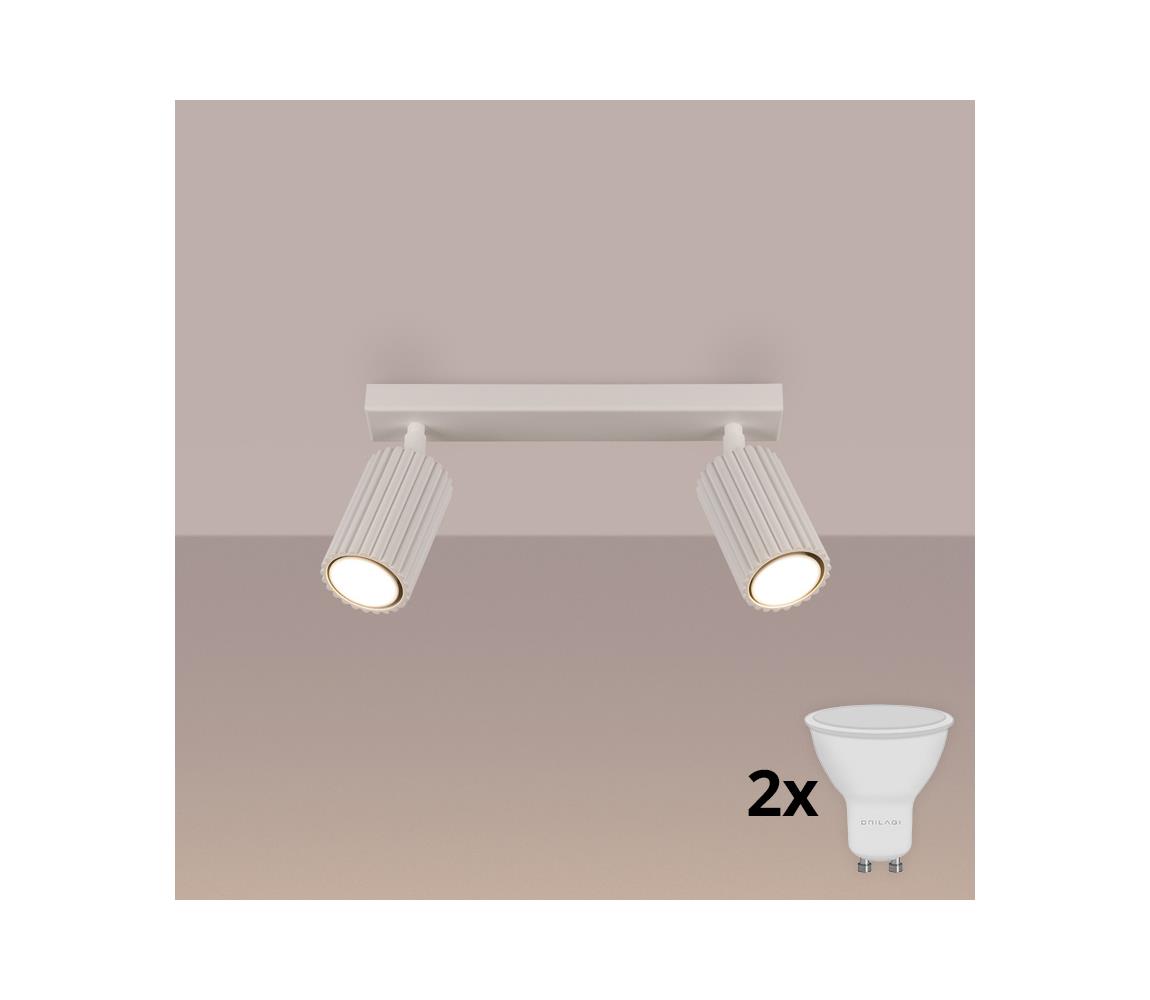 Brilagi - LED bodové svietidlo CRESTO 2xGU10/10W/230V krémové BR.1599