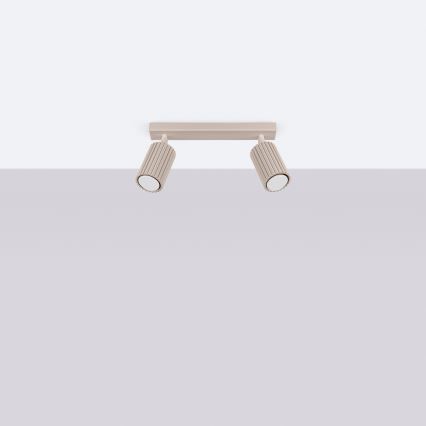 Brilagi - LED bodové svietidlo CRESTO 2xGU10/10W/230V šedohnedé