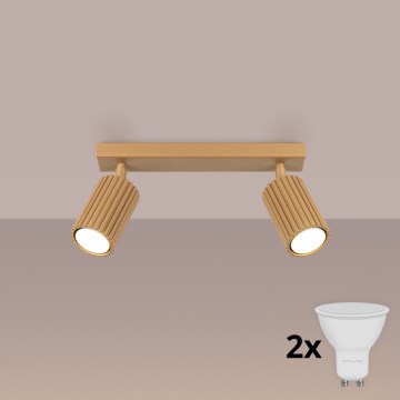 Brilagi - LED bodové svietidlo CRESTO 2xGU10/10W/230V zlaté