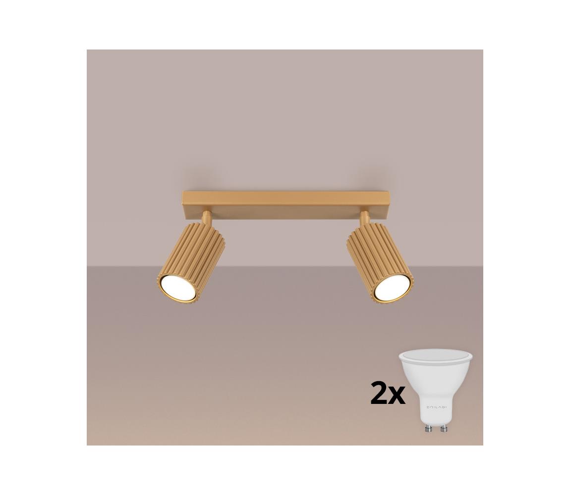 Brilagi - LED bodové svietidlo CRESTO 2xGU10/10W/230V zlaté BR.1561
