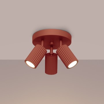 Brilagi - LED bodové svietidlo CRESTO 3xGU10/10W/230V červené