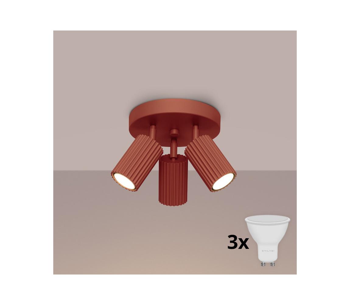 Brilagi - LED bodové svietidlo CRESTO 3xGU10/10W/230V červené BR.1639