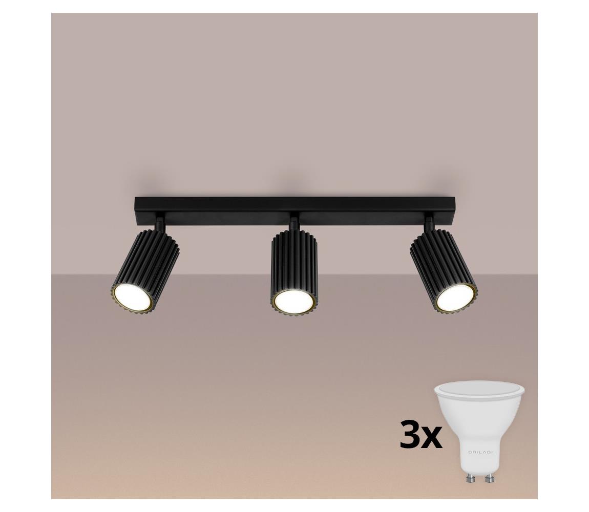 Brilagi - LED bodové svietidlo CRESTO 3xGU10/10W/230V čierna BR.1581