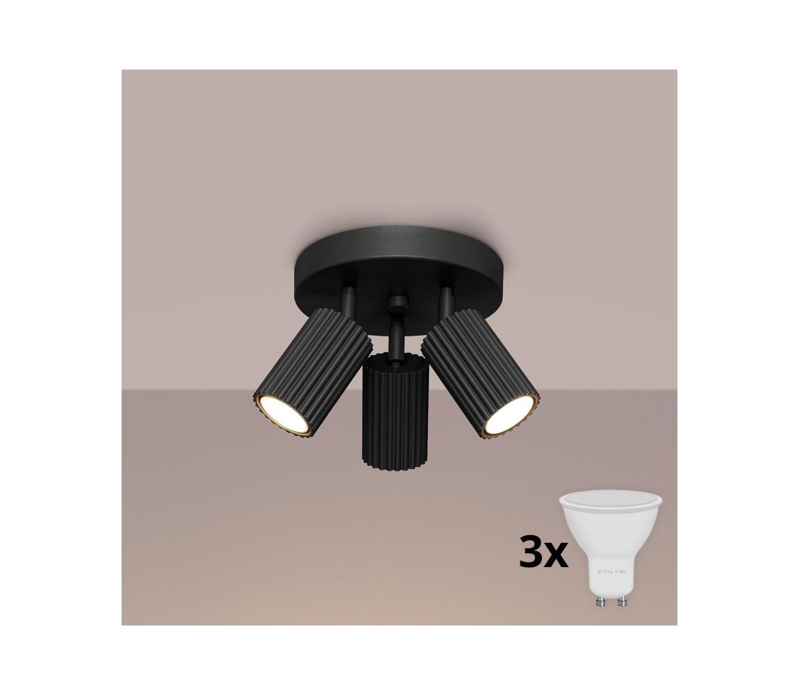 Brilagi - LED bodové svietidlo CRESTO 3xGU10/10W/230V čierne BR.1582