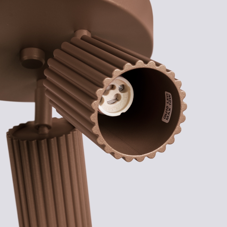 Brilagi - LED bodové svietidlo CRESTO 3xGU10/10W/230V hnedá