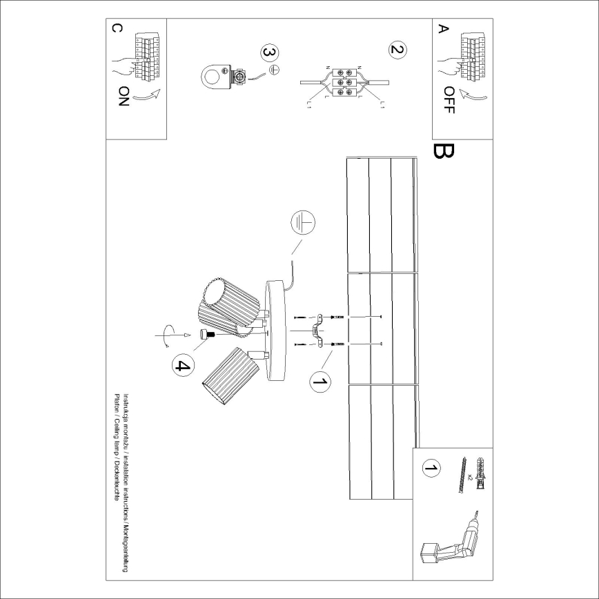 Brilagi - LED bodové svietidlo CRESTO 3xGU10/10W/230V hnedá