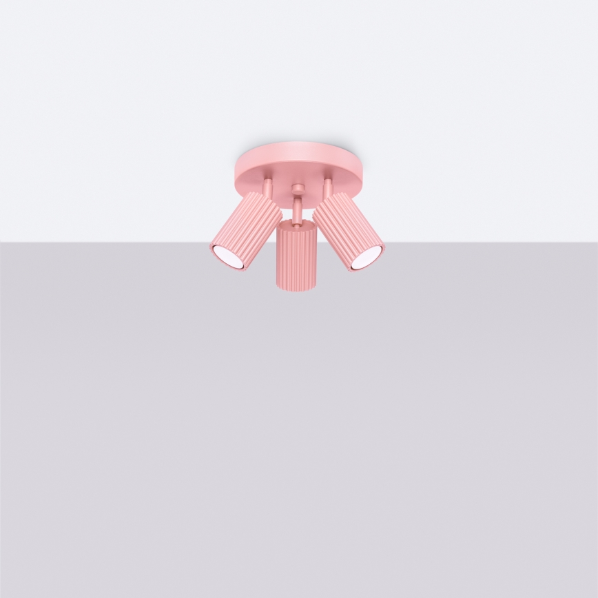 Brilagi - LED bodové svietidlo CRESTO 3xGU10/10W/230V ružové