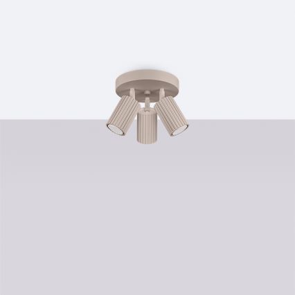 Brilagi - LED bodové svietidlo CRESTO 3xGU10/10W/230V taupe