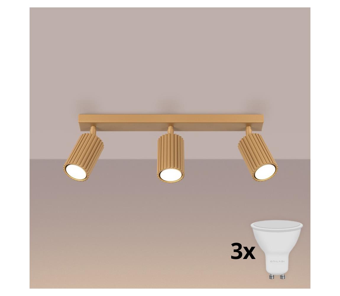 Brilagi - LED bodové svietidlo CRESTO 3xGU10/10W/230V zlaté BR.1562