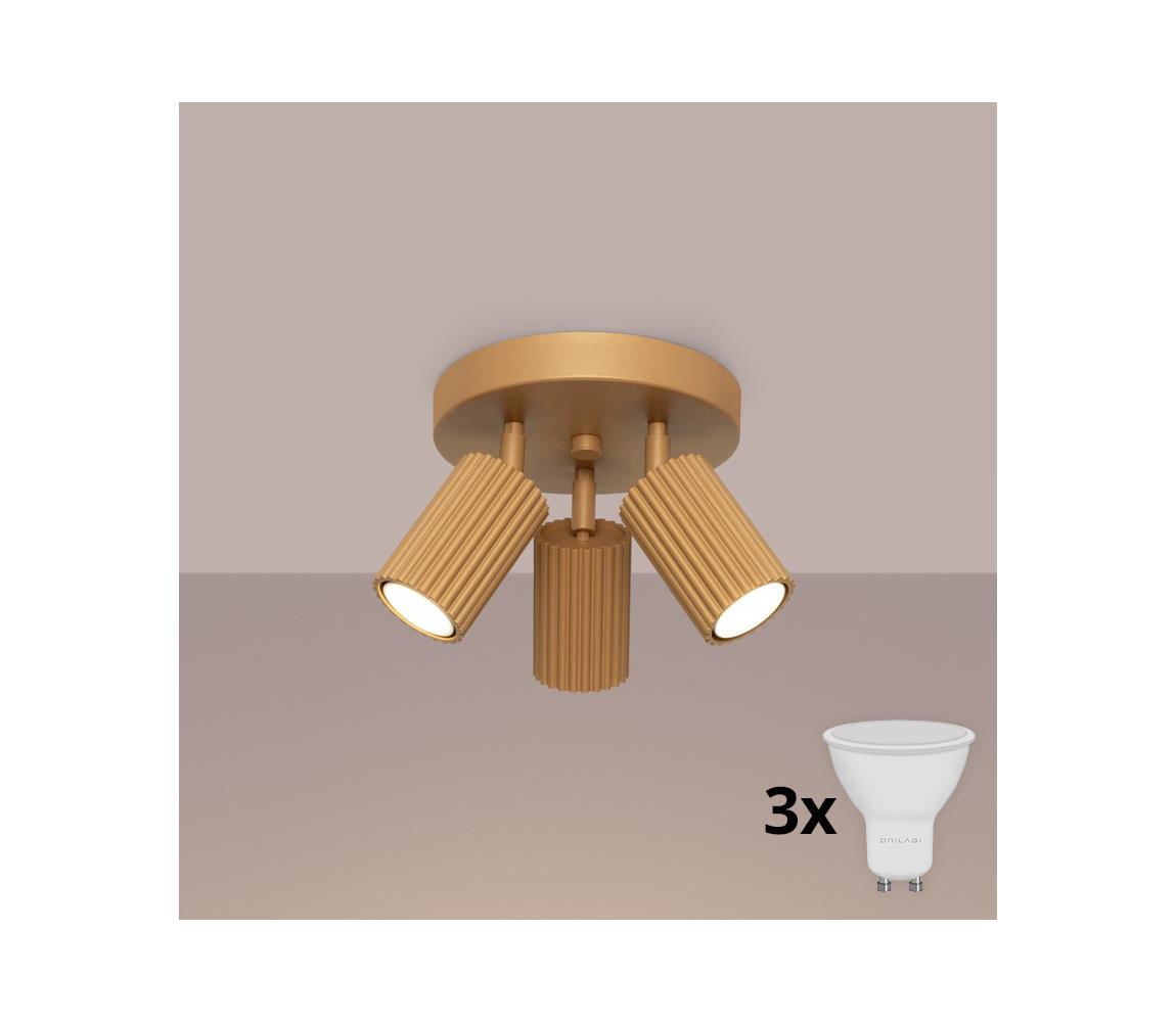 Brilagi - LED bodové svietidlo CRESTO 3xGU10/10W/230V zlaté BR.1563