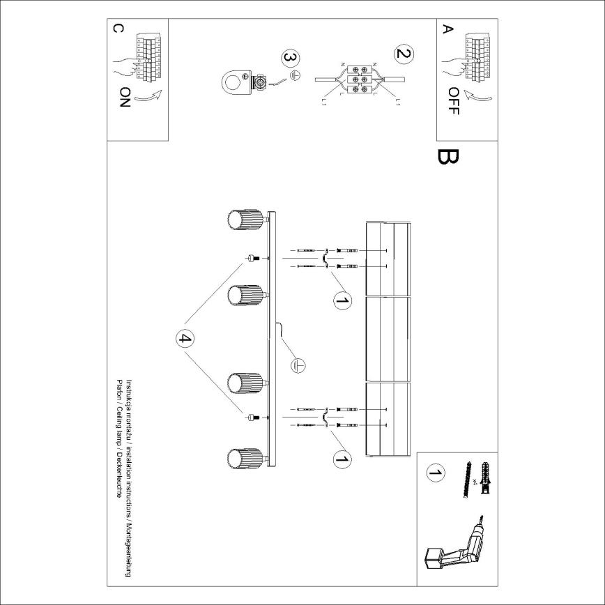 Brilagi - LED bodové svietidlo CRESTO 4xGU10/10W/230V bordová