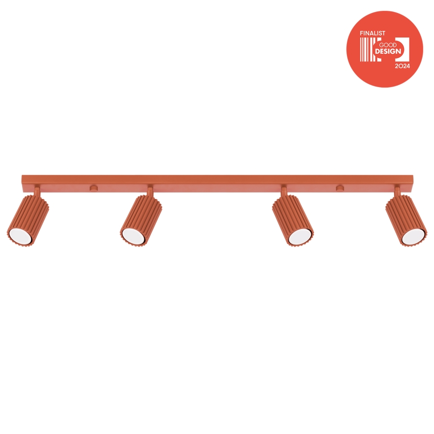 Brilagi - LED bodové svietidlo CRESTO 4xGU10/10W/230V červené