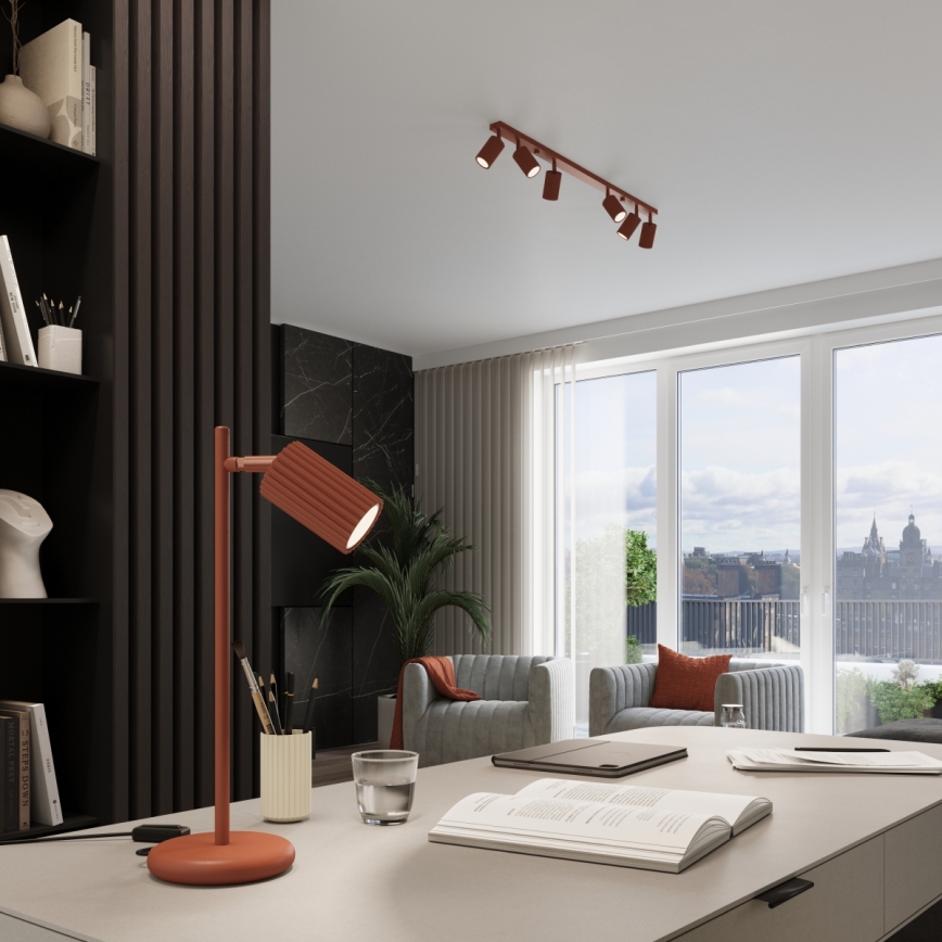 Brilagi - LED bodové svietidlo CRESTO 4xGU10/10W/230V červené