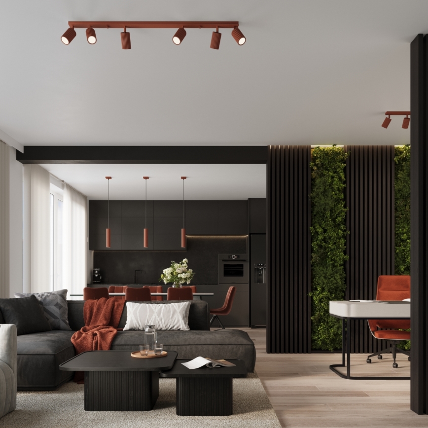 Brilagi - LED bodové svietidlo CRESTO 4xGU10/10W/230V červené