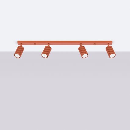 Brilagi - LED bodové svietidlo CRESTO 4xGU10/10W/230V červené