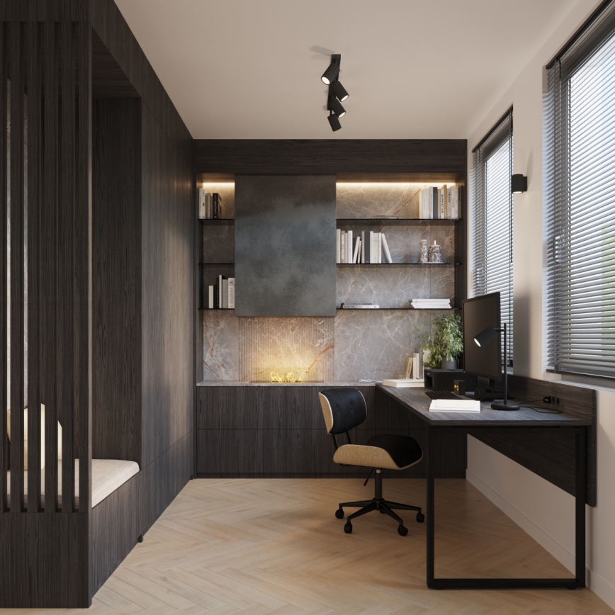 Brilagi - LED bodové svietidlo CRESTO 4xGU10/10W/230V čierna