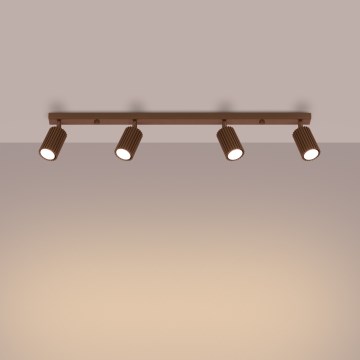 Brilagi - LED bodové svietidlo CRESTO 4xGU10/10W/230V hnedé