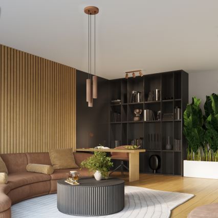 Brilagi - LED bodové svietidlo CRESTO 4xGU10/10W/230V hnedé