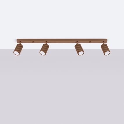 Brilagi - LED bodové svietidlo CRESTO 4xGU10/10W/230V hnedé