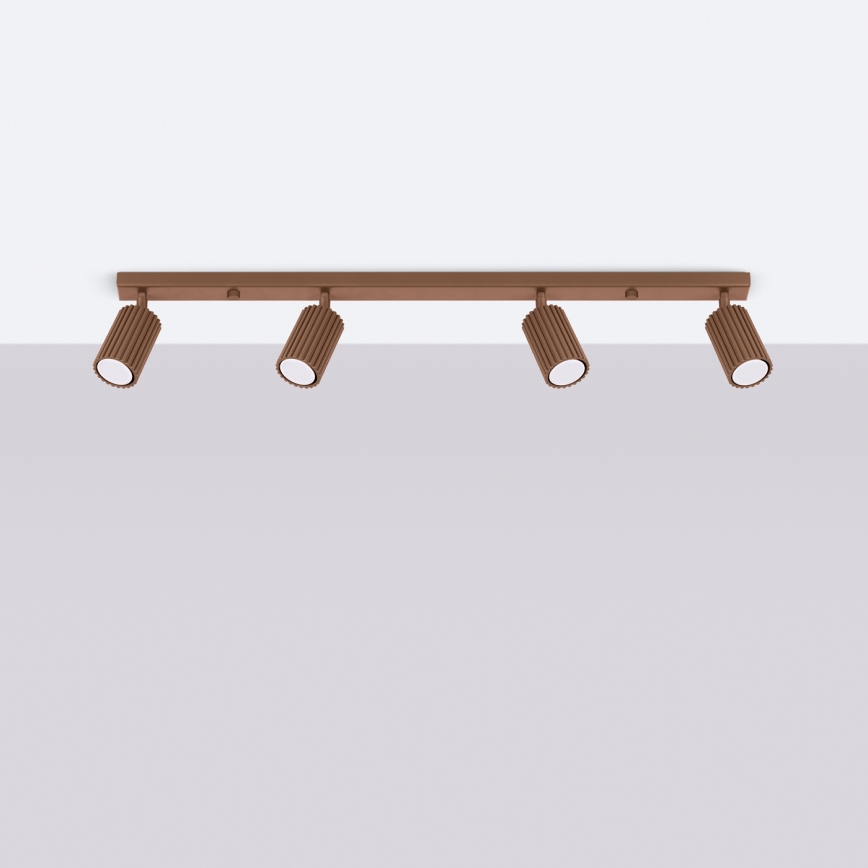 Brilagi - LED bodové svietidlo CRESTO 4xGU10/10W/230V hnedé