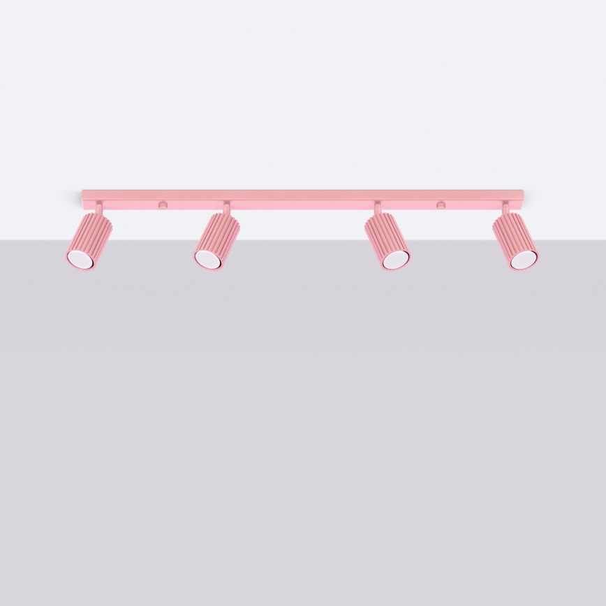 Brilagi - LED bodové svietidlo CRESTO 4xGU10/10W/230V ružové