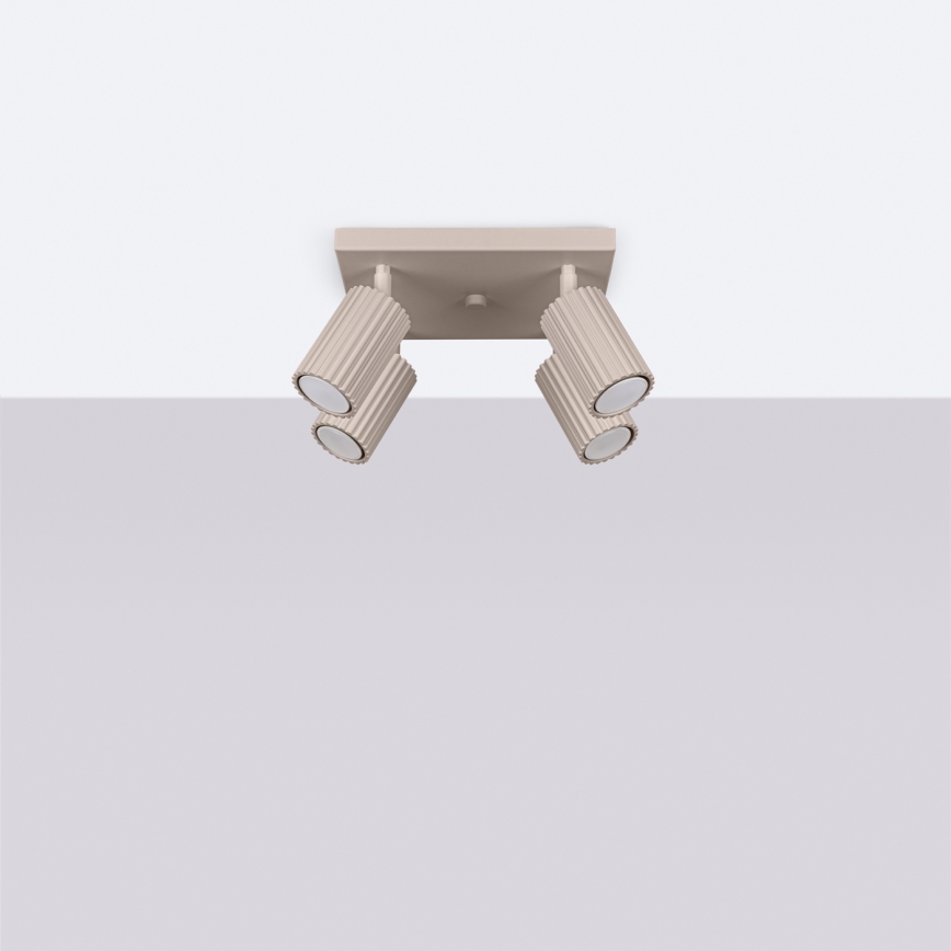 Brilagi - LED bodové svietidlo CRESTO 4xGU10/10W/230V taupe