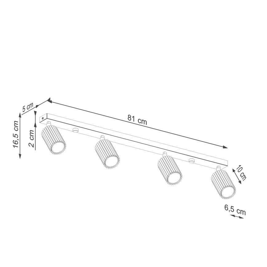 Brilagi - LED bodové svietidlo CRESTO 4xGU10/10W/230V tyrkysové
